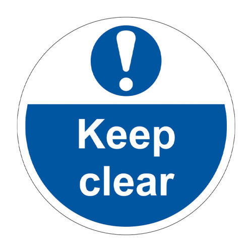 'Keep Clear' Floor Graphic (400mm dia)