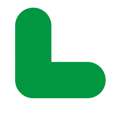 'L Symbol' Floor Signal, Green, (200mm x 200mm) Pack of 10