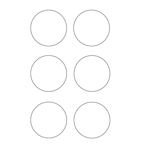 'Circle' Floor Signal, White, (90mm dia) Pack of 100