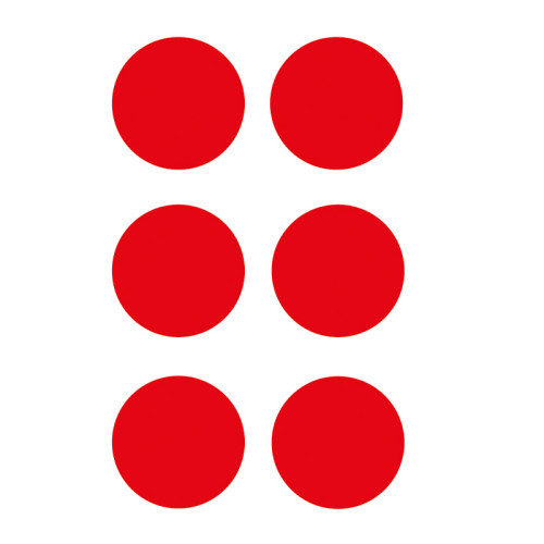 'Circle' Floor Signal, Red, (90mm dia) Pack of 100