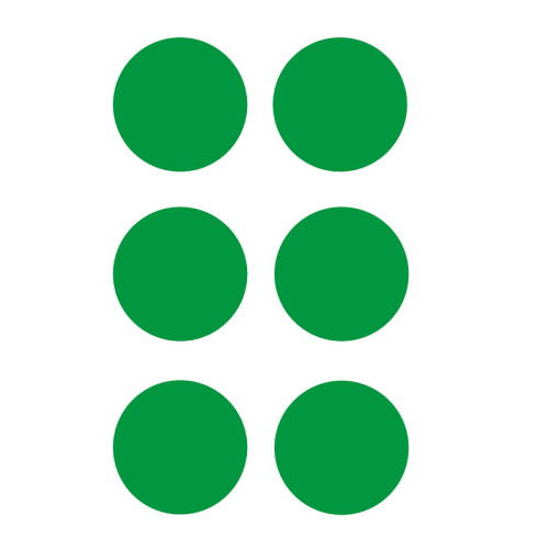 'Circle' Floor Signal, Green, (90mm dia) Pack of 100