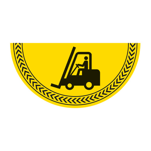 'Forklift Symbol' Floor Graphic (750mm x 375mm)