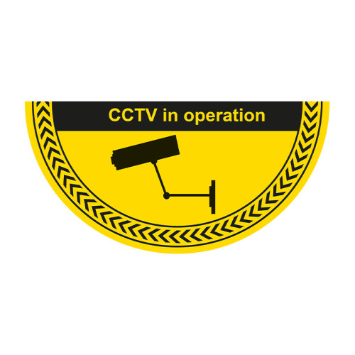 'CCTV In Operation' Floor Graphic (750mm x 375mm)