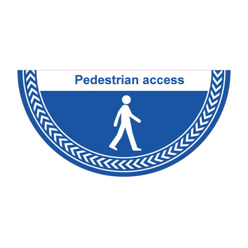 'Pedestrian Access' Floor Graphic (750mm x 375mm)