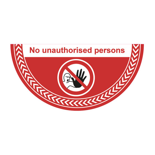 'No Entry' Floor Graphic (750mm x 375mm)