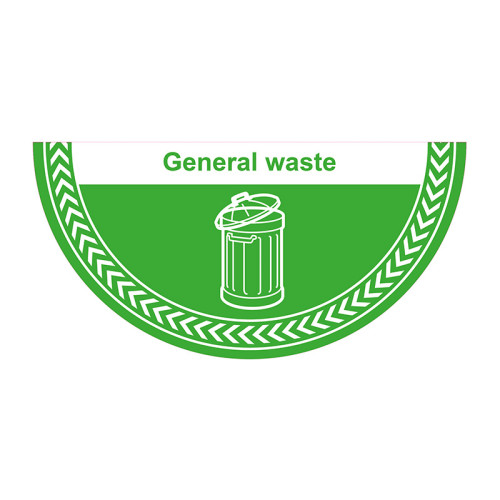 'General Waste' Floor Graphic (750mm x 375mm)