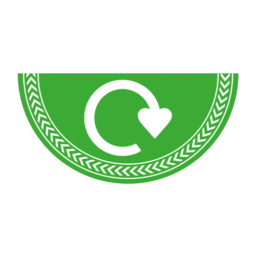 'Mixed Glass, Bottles And Jars' Symbol Floor Graphic (750mm x 375mm)