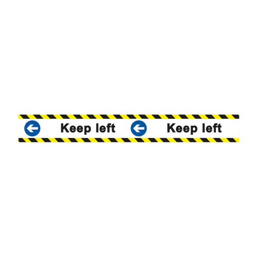 'Keep Left' Floor Graphic (800mm x 100mm)