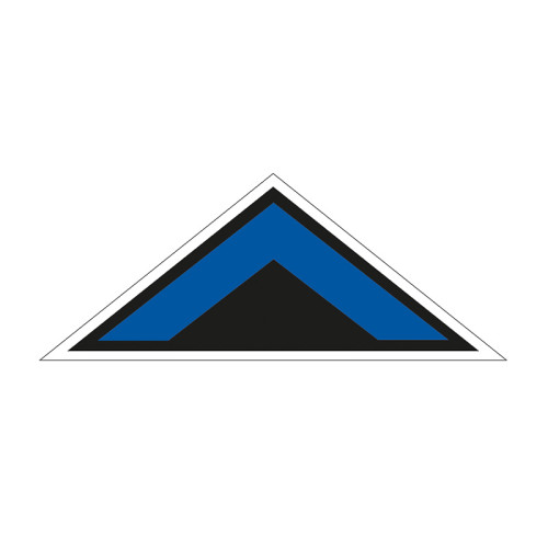 Blue Arrow Chevron Symbol' Floor Graphic (500mm x 200mm)