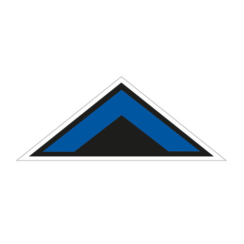 Blue Arrow Chevron Symbol' Floor Graphic (800mm x 320mm)
