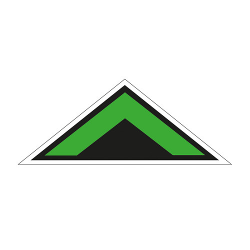 Green Arrow Chevron Symbol' Floor Graphic (500mm x 200mm)
