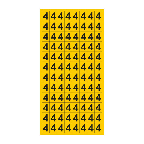 Figure 4 - Vinyl Sheet - 14mm x 19mm - Black/Yellow