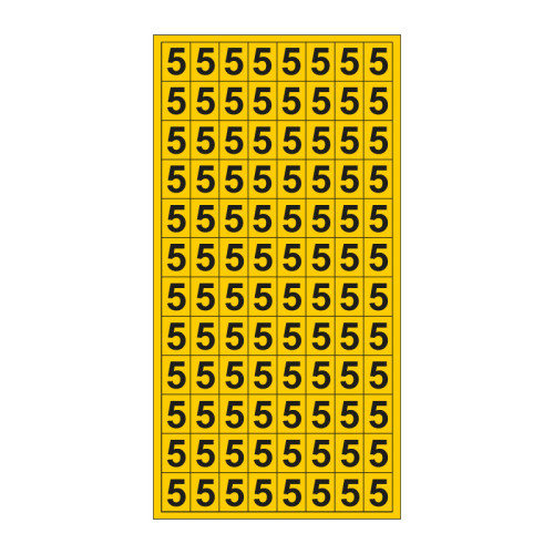 Figure 5 - Vinyl Sheet - 14mm x 19mm - Black/Yellow