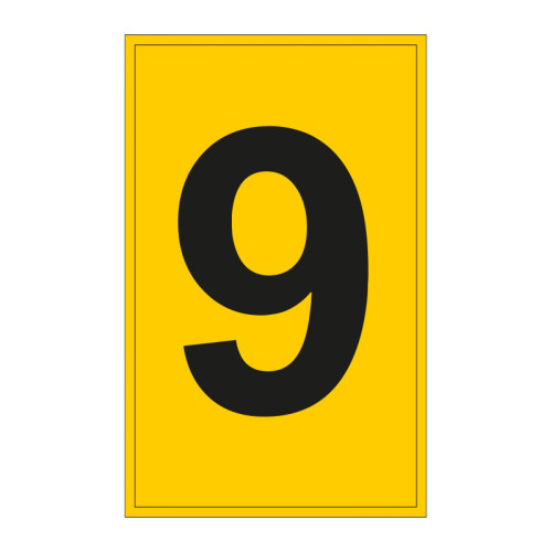 Figure 9 - Vinyl Sheet - 140mm x 230mm - Black/Yellow