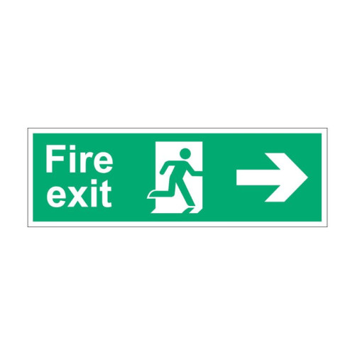 Fire exit (Man arrow right) - 16319