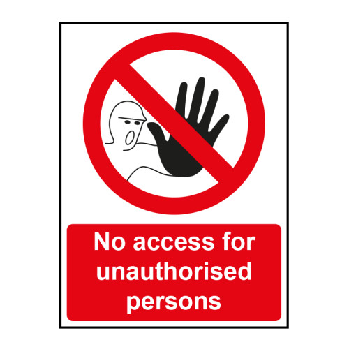 No access for unauthorised persons - 16326