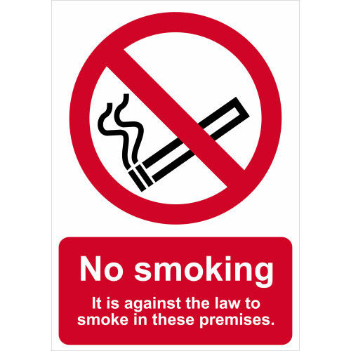 No smoking - It is against the law .. - 16330