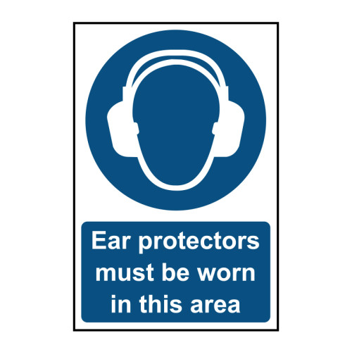 Ear protectors must be worn in this area - 16332