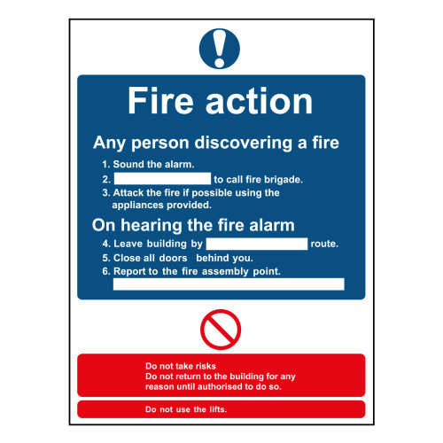 Fire action procedure - PP (172 x 230mm)