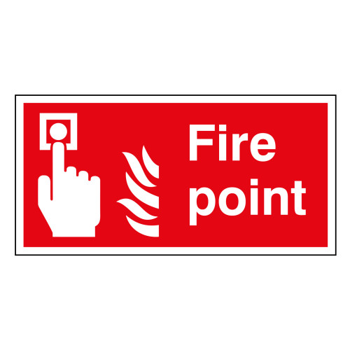 Fire alarm call point symbol - PP (200 x 100mm)