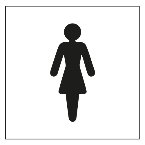 Ladies Symbol - 1.2mm Recyclable PP (150 x 150mm)