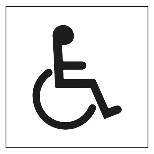 Disabled Symbol - 1.2mm Recyclable PP (150 x 150mm)