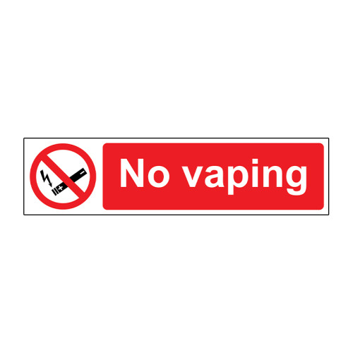 No Vaping - SAPP (200 x 50mm)
