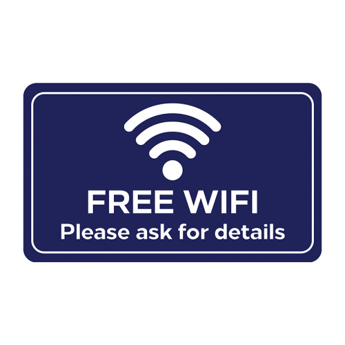 Free Wifi Please Ask For Details - SAV (200 x 120mm)