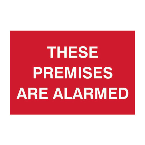 These premises are alarmed - Self Adhesive PP (300 x 200mm)