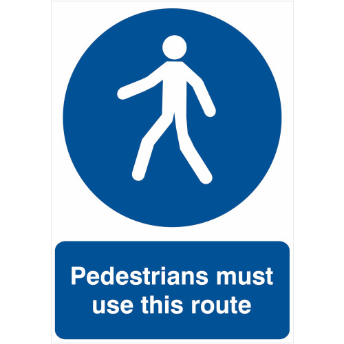 Pedestrians must use this route - 17373