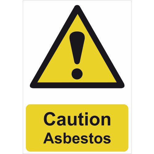 Caution Asbestos - RPVC (148 x 210mm) 17380