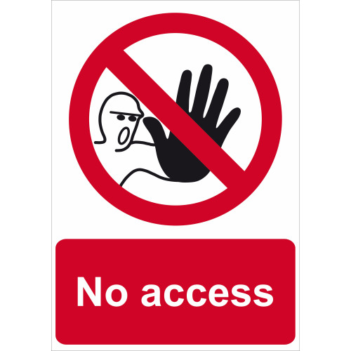 No access - RPVC (297 x 420mm) 17384