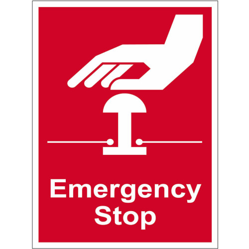 Emergency stop - SAV (100 x 75mm) 17394