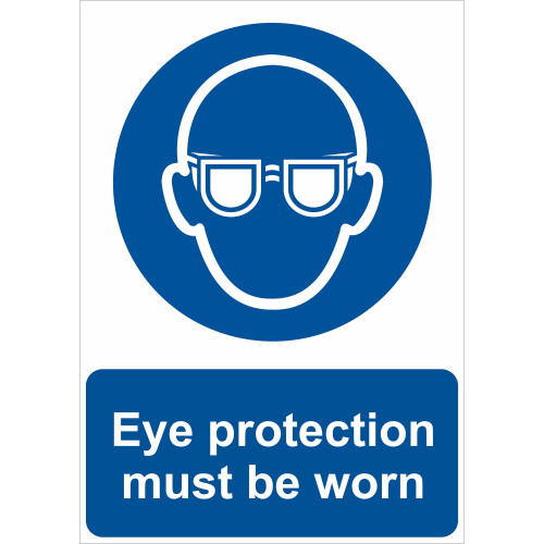 Eye protection must be worn in this area - 17395