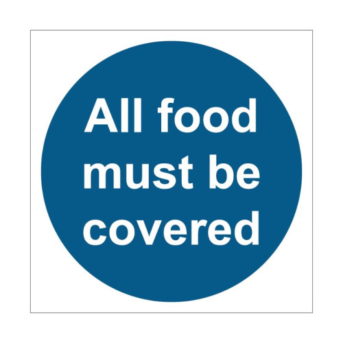 All Food Must Be Covered - SAV (100 x 100mm)