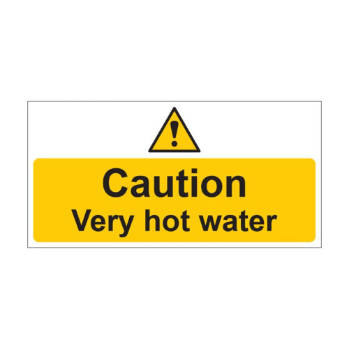 Caution - Very Hot Water - SAV (200 x 100mm)