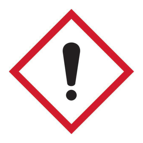 'GHS Irritant Symbol' Label, Self-Adhesive Vinyl, (100mm x 100mm)
