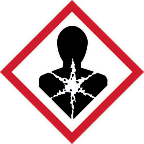 'GHS Health Hazard Symbol' Labels, Self-Adhesive Vinyl, (50mm x 50mm) Pack of 10