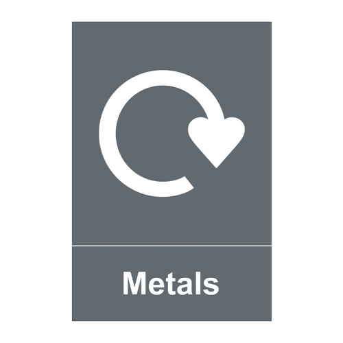 Recycling: Metals 1.2mm Recyclable PP (150 x 200mm)