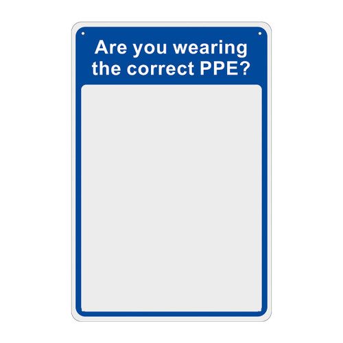 Safety Mirror - Are You Wearing The Correct PPE - W200mm x H300mm