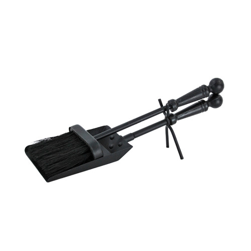 Black Hearth Tidy Set - Brush & Shovel