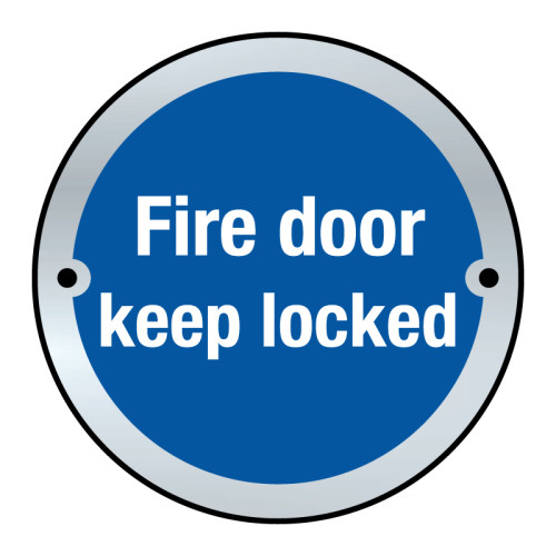 Fire Door Keep Locked' Fire Door Disc