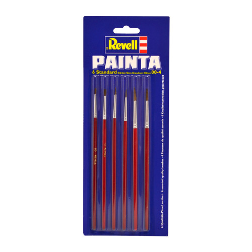 Revell Painta' Modelling Brushes, Pack of 6