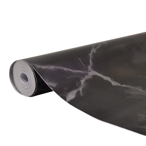 Black Marble Effect Vinyl 1.5m Roll