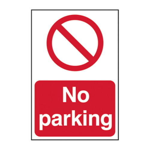 No parking - PP - 1.2mm Polypropylene Non Adhesive - Non Bagged - (400 x 600mm)