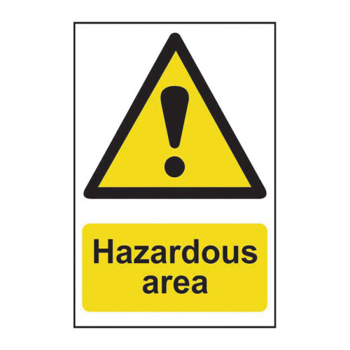 Hazardous area - PP - 1.2mm Polypropylene Non Adhesive - Non Bagged - (400 x 600mm)