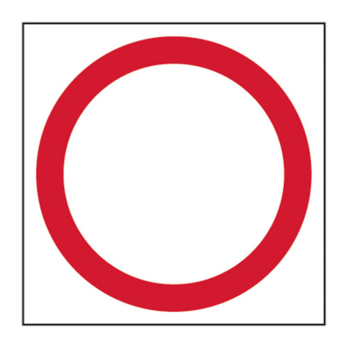 'Blank (Speed Limit)' Sign, 3mm Foamex Board, (400mm x 400mm)