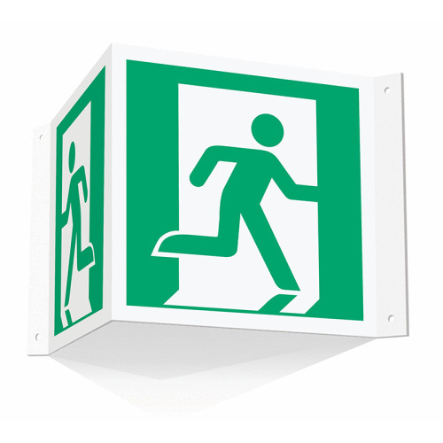Fire Exit Symbol (Projection sign) - PP (200mm face)