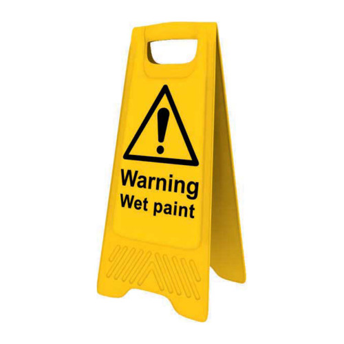'Warning Wet Paint', Heavy Duty A Board (620mm x 200mm)