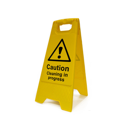 'Caution Cleaning In Progress', Heavy Duty A Board (620mm x 200mm)